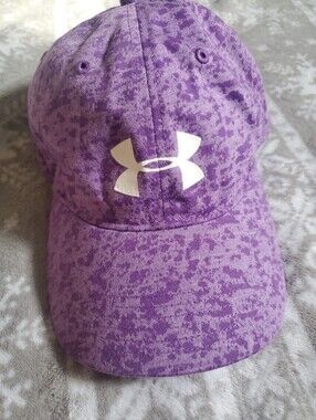 Under Armour Purple Camo Renegade Adjustable Athletic Cap Hat GUC